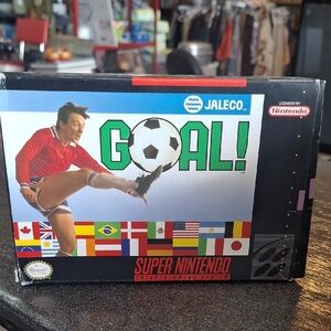Goal! Super Nintendo Game - Black Box